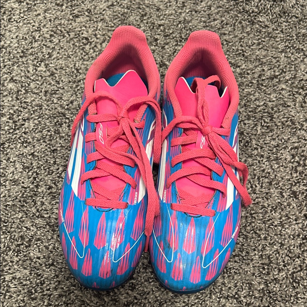 adidas Kids Pink and Blue Sneakers